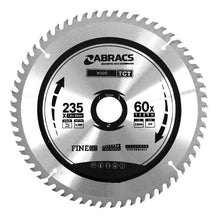 Load image into Gallery viewer, Abracs TCT Blade 235mm x 30mm x 60T - Wood