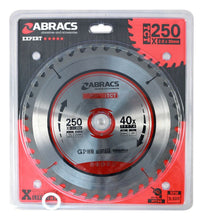Load image into Gallery viewer, Abracs TCT Blade 250mm x 30mm x 40T - Wood