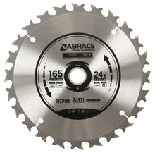 Load image into Gallery viewer, Abracs Cordless TCT Blade 165mm x 20mm x 24T - Wood