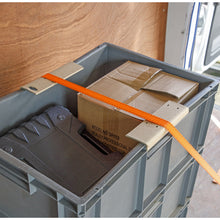 Load image into Gallery viewer, Sealey Ratchet Strap 25mm x 5M Polyester Webbing S-Hook, Corner Protector 600kg Breaking Strength