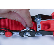 Load image into Gallery viewer, Sealey Slide Ratchet Strap 32mm x 3M Polyester Webbing, S-Hooks 1200kg Breaking Strength
