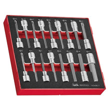 Load image into Gallery viewer, Teng Socket Set 1/2" Drive Long Hex & TX Bit FOAM 17pcs