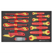 Load image into Gallery viewer, Insulated Spanner and Screwdriver Set FOAM3 17pcs