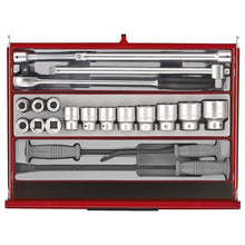 Load image into Gallery viewer, Teng PRO35 26" Mega Master 16 Drawer Tool Kit Red 1033pcs