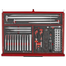 Load image into Gallery viewer, Teng PRO35 26" Stack Rollcab 11 Drawer Tool Kit FOAM Red 418pcs