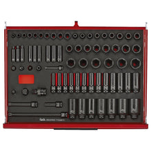 Load image into Gallery viewer, Teng PRO35 26" Stack Rollcab 12 Drawer Tool Kit FOAM Red 528pcs