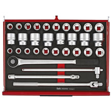 Load image into Gallery viewer, Teng PRO35 26" Stack Rollcab 12 Drawer Tool Kit FOAM Red 528pcs