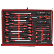 Load image into Gallery viewer, Teng PRO35 26" Stack Rollcab 12 Drawer Tool Kit FOAM Red 528pcs