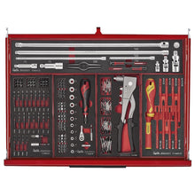 Load image into Gallery viewer, Teng PRO35 53" Monster Stack Rollcab 19 Drawer Tool Kit FOAM Red 1133pcs