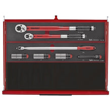 Load image into Gallery viewer, Teng PRO35 53" Monster Stack Rollcab 19 Drawer Tool Kit FOAM Red 1133pcs