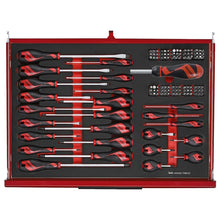 Load image into Gallery viewer, Teng PRO35 53" Monster Stack Rollcab 19 Drawer Tool Kit FOAM Red 1133pcs