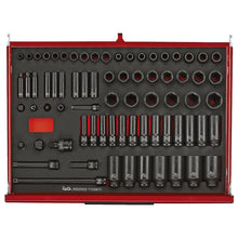 Load image into Gallery viewer, Teng PRO35 53" Monster Stack Rollcab 19 Drawer Tool Kit FOAM Red 1133pcs