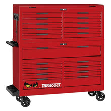 Load image into Gallery viewer, Teng PRO35 53" Monster Stack Rollcab 19 Drawer Tool Kit Red 1295pcs