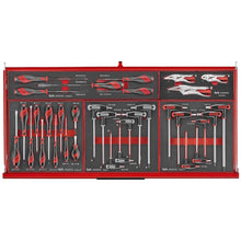 Load image into Gallery viewer, Teng PRO35 37" Rollcab 7 Drawer Tool Kit FOAM Red 513pcs