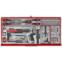 Load image into Gallery viewer, Teng PRO35 37" Rollcab 7 Drawer Tool Kit Red 595pcs