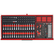 Load image into Gallery viewer, Teng PRO35 37" Rollcab 7 Drawer Tool Kit FOAM Red 637pcs