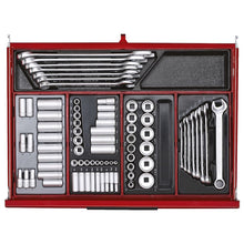 Load image into Gallery viewer, Teng PRO35 53" Rollcab 9 Drawer Tool Kit Red 615pcs