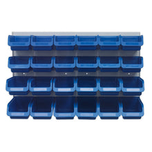 Load image into Gallery viewer, Sealey Bin & Panel Combination 24 Bins - Blue