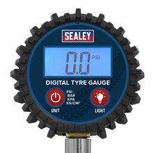 Load image into Gallery viewer, Sealey Digital Tyre Pressure Gauge, Swivel Head & Quick Release