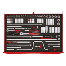 Load image into Gallery viewer, Teng PRO35 26" Rollcab 7 Drawer Tool Kit FOAM Red 278pcs