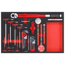 Load image into Gallery viewer, Teng PRO35 26" Rollcab 7 Drawer Tool Kit FOAM Red 335pcs