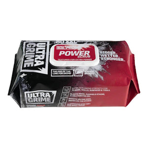 Ultra Grime Power Scrub Hand Wipes - Pack of 80