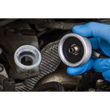 Load image into Gallery viewer, Sealey Brake Pressure Bleeder Cap 45mm - Connector With Hose 90°