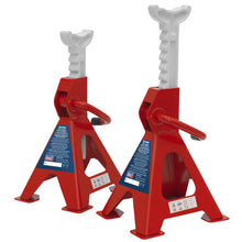 Load image into Gallery viewer, Sealey Axle Stands (Pair) 2 Tonne Capacity per Stand Ratchet Type
