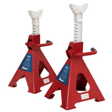 Load image into Gallery viewer, Sealey Axle Stands (Pair) 6 Tonne Capacity per Stand Ratchet Type