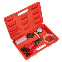 Load image into Gallery viewer, Sealey Vacuum Tester & Brake Bleeding Kit in Storage Case (VS402)