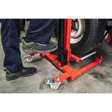 Load image into Gallery viewer, Sealey Wheel Removal/Lifter Trolley 80kg Quick Lift