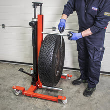 Load image into Gallery viewer, Sealey Wheel Removal/Lifter Trolley 80kg Quick Lift