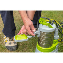 Load image into Gallery viewer, Sealey Submersible Stainless Water Pump Adjustable Automatic Dirty Water 225L/min 230V