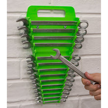 Load image into Gallery viewer, Sealey Spanner Rack Capacity 15 Spanners (TPR) - Hi-Vis Green (Premier)