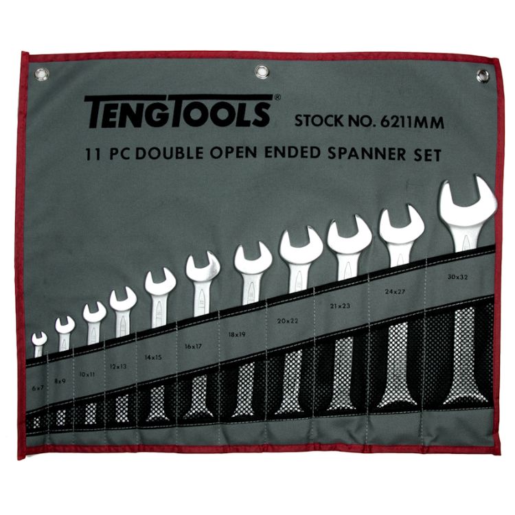 Teng Double Open End Spanner Set MM 11pcs