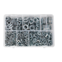 Load image into Gallery viewer, Sealey Flat Washer Assortment 1070pc M5-M16 Form A Metric
