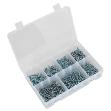 Load image into Gallery viewer, Sealey Self-Drilling Screw Assortment 500pc Pan Head Phillips Zinc
