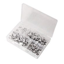 Load image into Gallery viewer, Sealey Threaded Insert (Rivet Nut) Assortment 200pc M4-M8 Splined Metric
