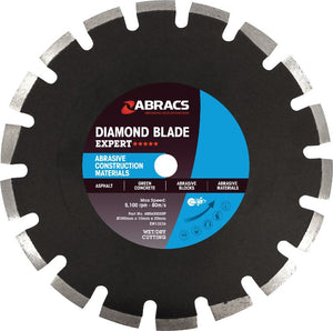 Abracs Diamond Blade 300mm x 10mm x 20mm ACM - Expert