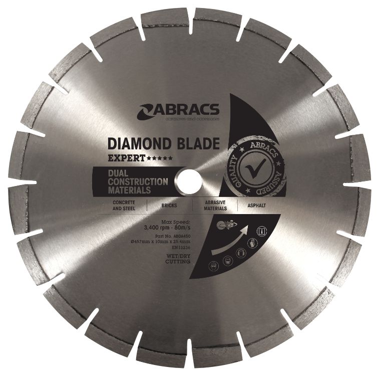 Abracs Diamond Blade 457mm x 10mm x 25.4mm ACM - Expert