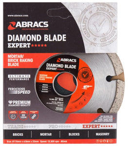 Abracs Mortar/Brick Raking Diamond Blade 115mm x 7mm x 22mm