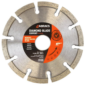 Abracs Mortar/Brick Raking Diamond Blade 125mm x 7mm x 22mm