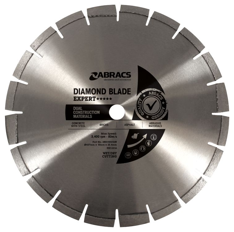Abracs Diamond Blade 457mm x 10mm x 25.4mm DCM - Expert