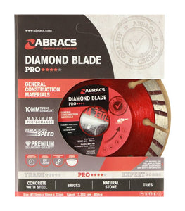 Abracs Diamond Blade 115mm x 10mm x 22mm GCM - Pro