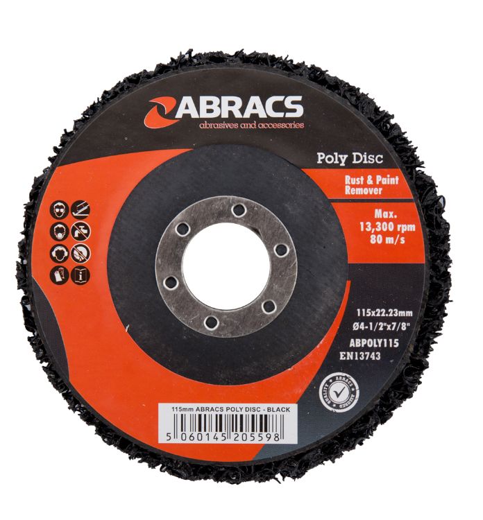 Abracs Poly Disc 115mm Black