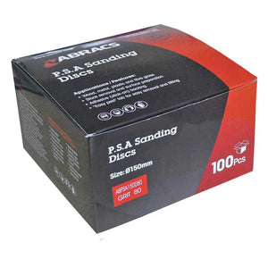 Abracs PSA Sanding Disc 150mm x 150 Grit - Pack 100