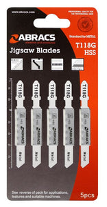 Abracs Jigsaw Blade Metal T118G (5pcs)