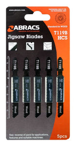 Abracs Jigsaw Blade Wood T119B (5pcs)