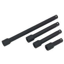 Load image into Gallery viewer, Sealey Impact Extension Bar Set 4pc 1/2&quot; Sq Drive (Premier)
