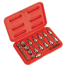Load image into Gallery viewer, Sealey TRX-Star* Socket &amp; Security Bit Set 29pc 1/4&quot;Sq &amp; 3/8&quot; Sq Drive (Premier)
